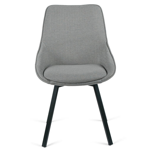 Porter Fabric Dining Chair in Light Grey