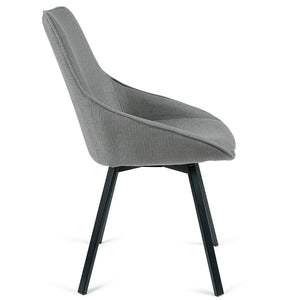 Porter Fabric Dining Chair in Light Grey