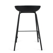 Zac Leatherette Kitchen Bar Stool in Black
