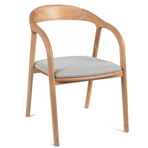 Camilo Fabric Dining Chair in Natural/Grey