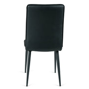 Carson Leatherette Dining Chair in Black