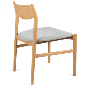 Hanson Fabric Dining Chair in Oak/Grey