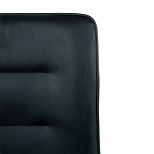 Hayes Leatherette Kitchen Bar Stool in Black