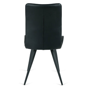 Hayes Leatherette Dining Chair in Black