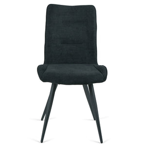 Hayes Fabric Dining Chair in Dark Grey