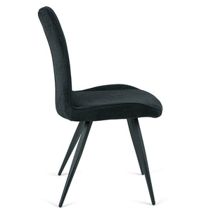 Hayes Fabric Dining Chair in Dark Grey