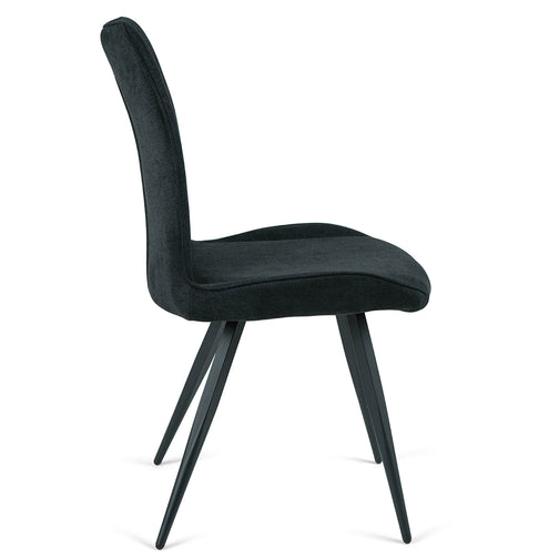 Hayes Fabric Dining Chair in Dark Grey