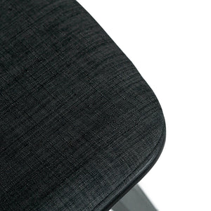 Justin Fabric Bar Stool in Black/Charcoal
