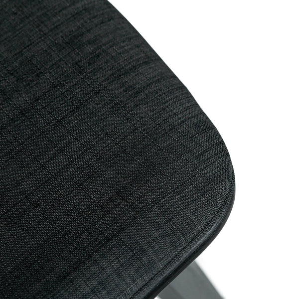 Justin Fabric Bar Stool in Black/Charcoal Marc & Main