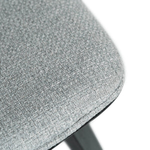 Justin Fabric Bar Stool in Black/Light Grey