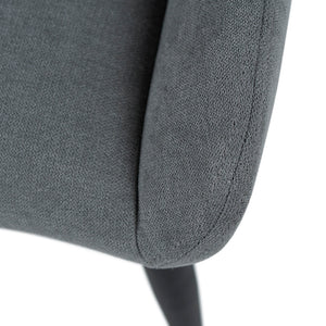 Morgan Fabric Dining Chair in Light Grey