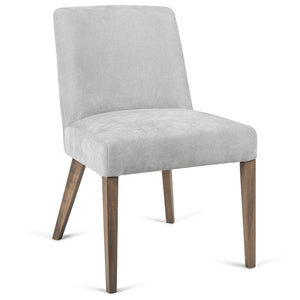 Santino Fabric Dining Chair in Light Grey