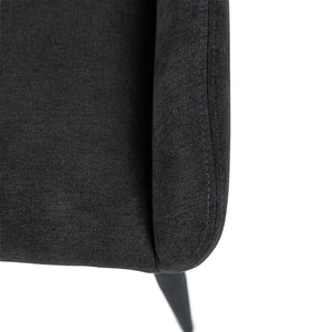 Spencer Fabric Dining Chair in Dark Grey