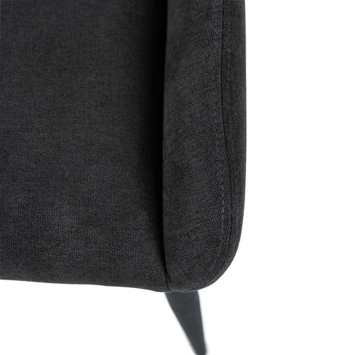 Spencer Fabric Dining Chair in Dark Grey