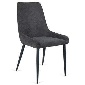 Spencer Fabric Dining Chair in Dark Grey