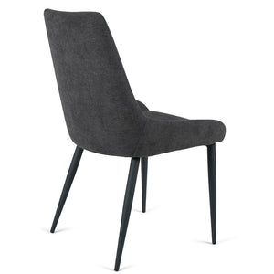 Spencer Fabric Dining Chair in Dark Grey