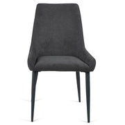 Spencer Fabric Dining Chair in Dark Grey