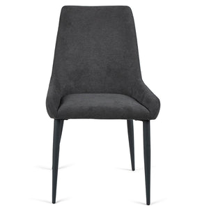 Spencer Fabric Dining Chair in Dark Grey