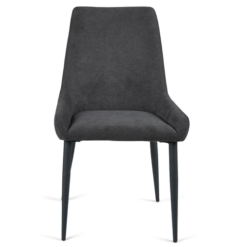 Spencer Fabric Dining Chair in Dark Grey