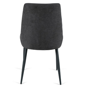 Spencer Fabric Dining Chair in Dark Grey