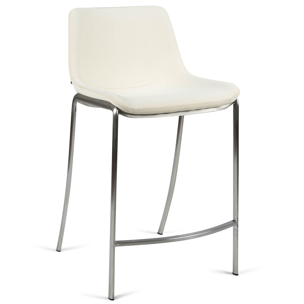 Off white leather clearance bar stools