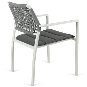 Selena Rope Dining Chair in White