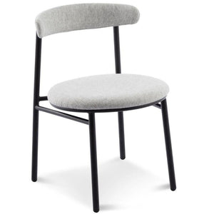 Bowie Fabric Dining Chair in Silver Grey