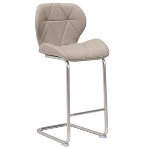 Finn Leatherette Kitchen Bar Stool in Cappuccino